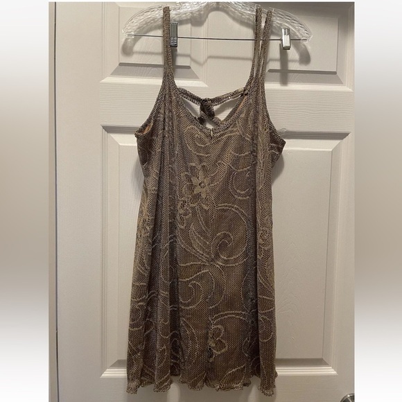 Joseph Ribkoff Gold Metallic Knit Sleeveless Blouse Size 16 - Picture 2 of 8